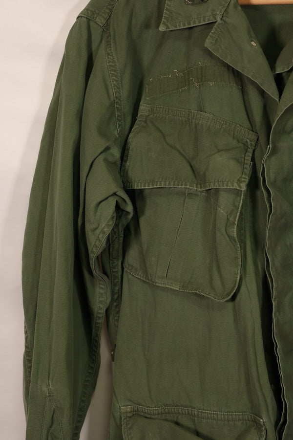 Real 2nd Model Jungle Fatigue Jacket without epaulettes, used.