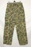 1970s civilian frogskin camouflage hunting pants, used.