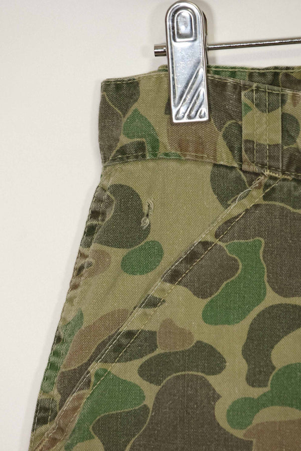 1970s civilian frogskin camouflage hunting pants, used.