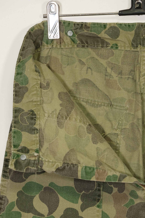 1970s civilian frogskin camouflage hunting pants, used.