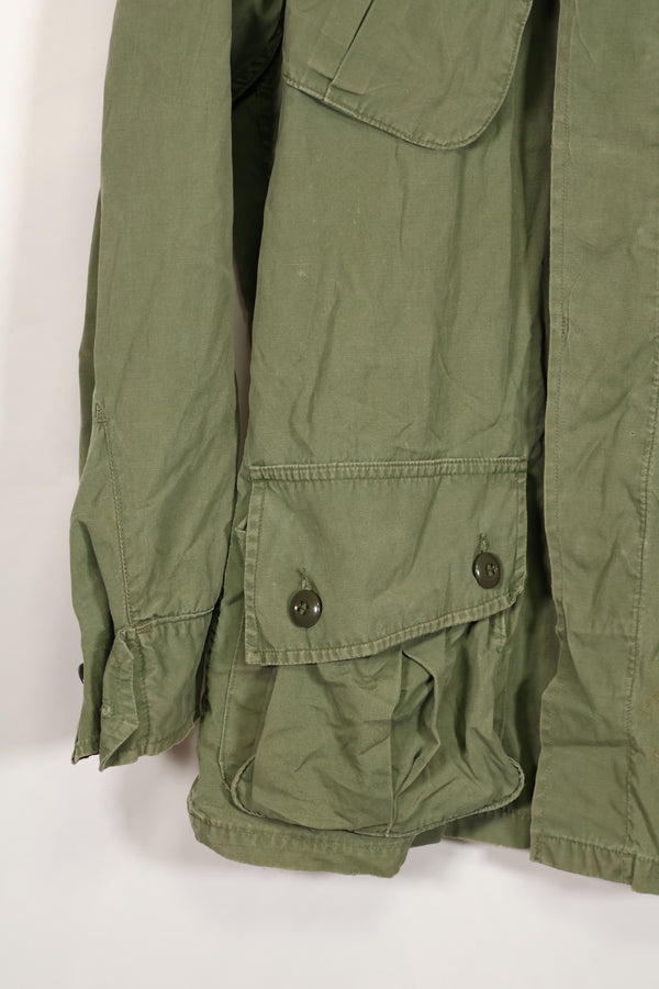 Real 1963 1st Model Jungle Fatigue Jacket, patch marks, faded.