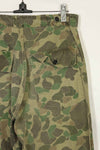 1970s civilian frogskin camouflage hunting pants, used.