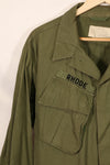 Real Lot circa 1966-1967 3rd Model Jungle Fatigue Jacket L-L Used