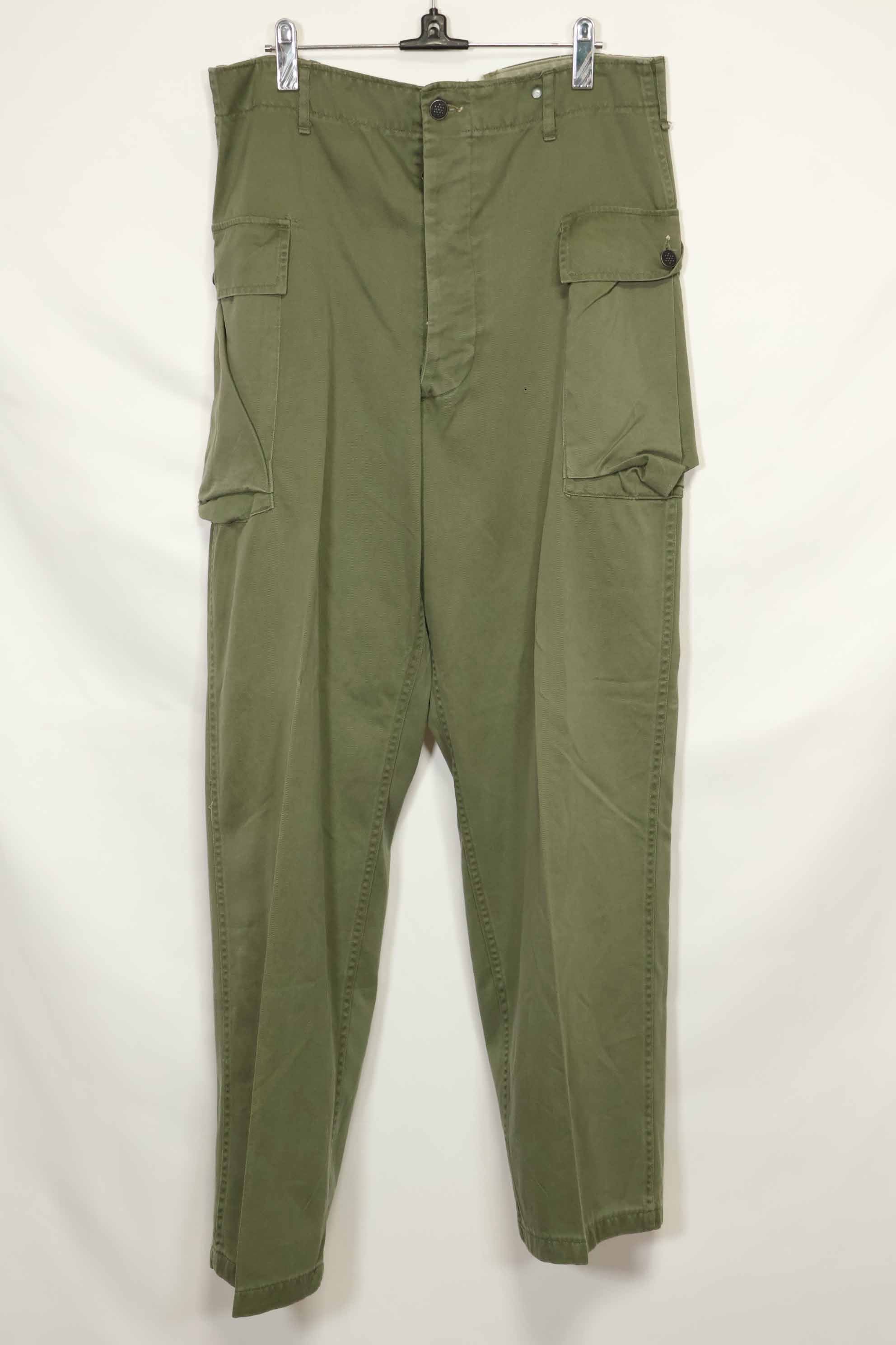 1950's U.S. Army Cotton Utility Pants, used, same model as the Great War.