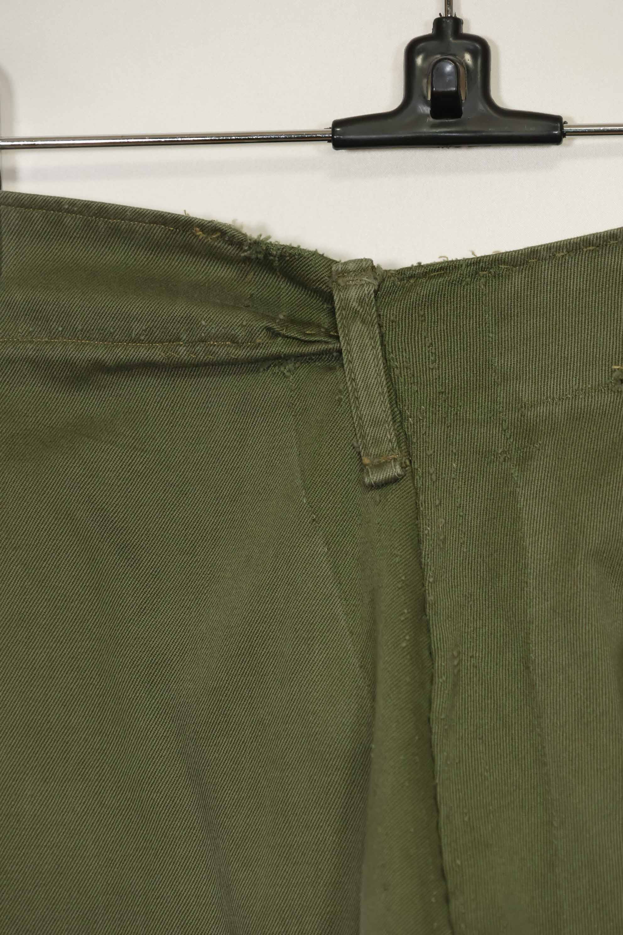 1950's U.S. Army Cotton Utility Pants, used, same model as the Great War.