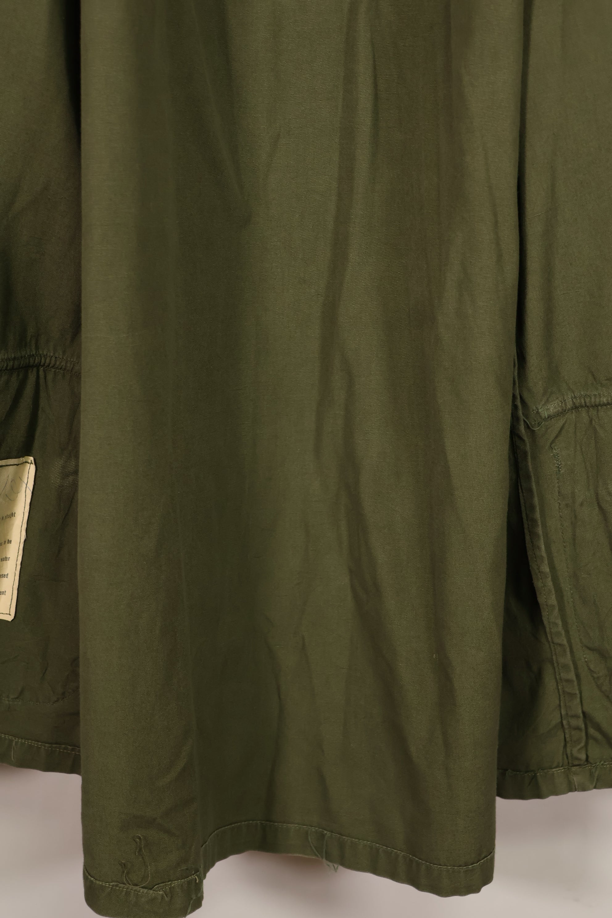 Real circa 1966-1967 lot 3rd Model Jungle Fatigue Jacket, used, size unreadable.