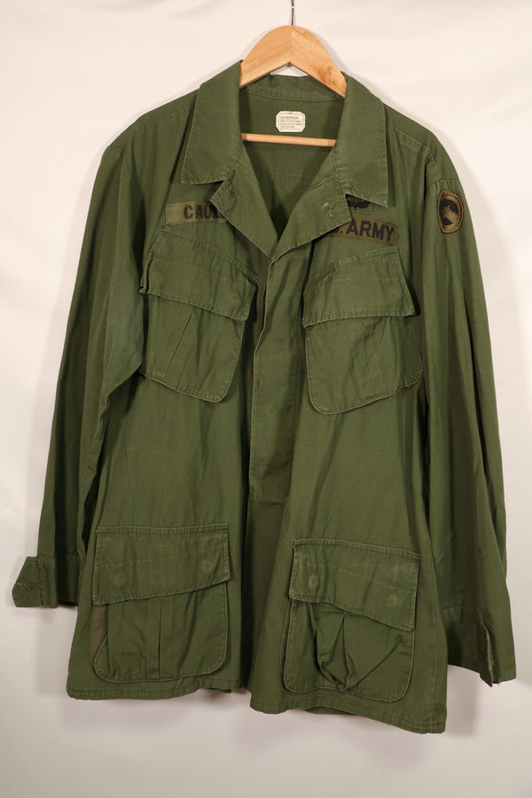 Real 1970 4th Model Jungle Fatigue Jacket M-R first patch used