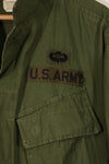 Real 1970 4th Model Jungle Fatigue Jacket M-R first patch used