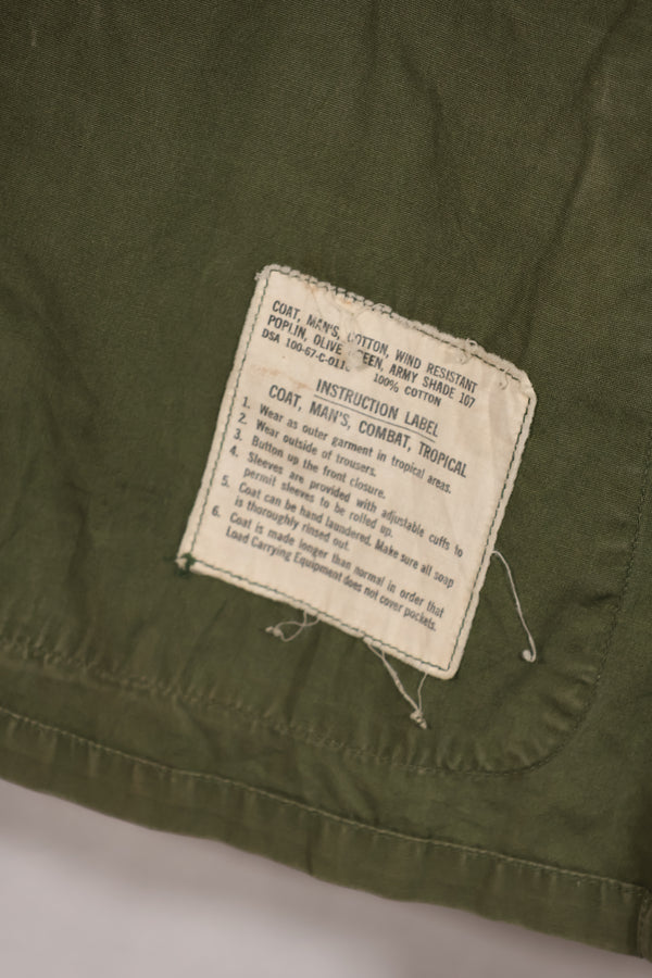 Real 1967 3rd Model Jungle Fatigue Jacket X-Small-Regular with first patch, used.