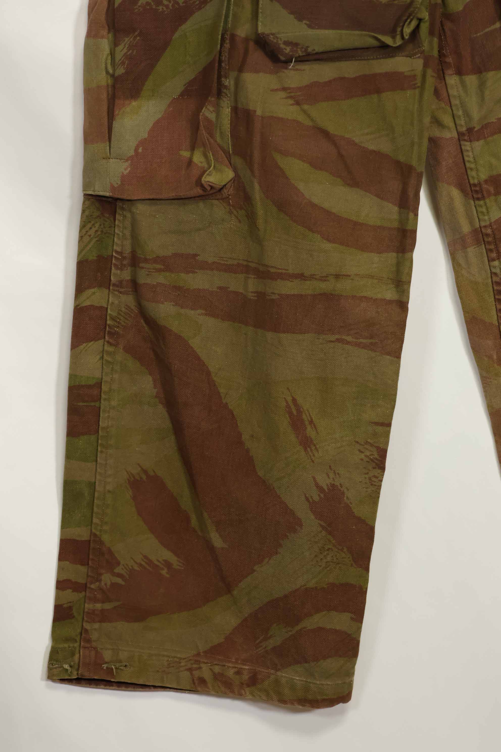 1950s French Army Lizard Camouflage TAP 47/52 Airborne Pants Rare Used