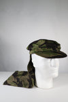 Real Okinawa Tiger Tiger Stripe CIDG Patrol Cap Long Neck Flap Used