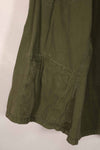 Real 1969 4th Model Jungle Fatigue Jacket with M-R 25th Infantry Division patch, used.