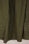 Real 1969 4th Model Jungle Fatigue Jacket with M-R 25th Infantry Division patch, used.