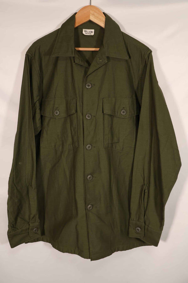 Real 1967 U.S. Army OG-107 utility shirt, almost unused D