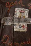 Replica U.S. Army Air Force USAAF A-2 Leather Jacket with Paint & Patches Used