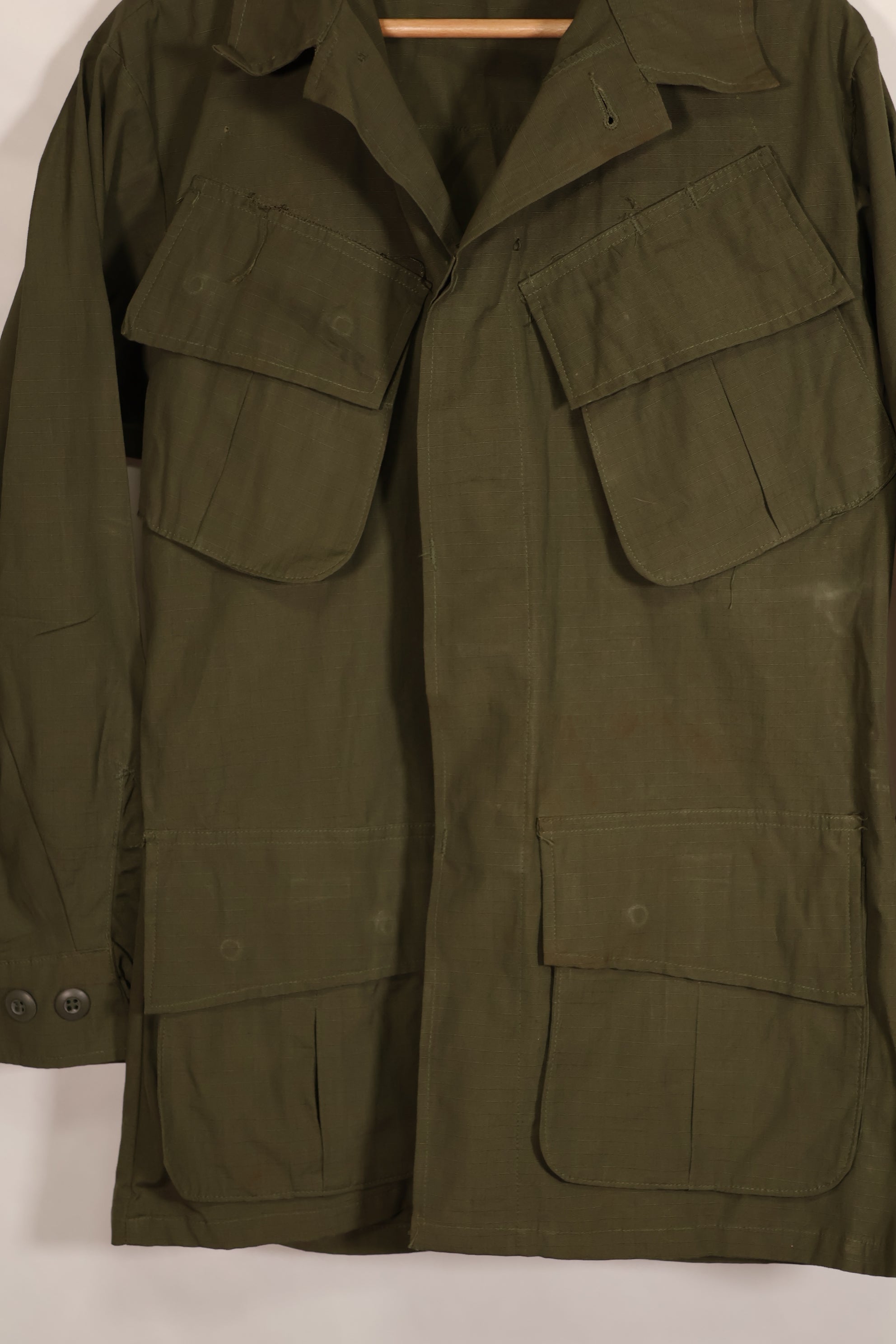 Real unknown year of manufacture  4th Model Jungle Fatigue Jacket X-S-S, good condition, used.