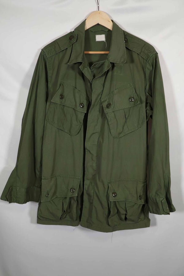 Early 1960s 1st Model Jungle Fatigue Jacket, tags unreadable, used.