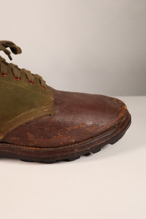 Actual 1951 tropical boots, commonly known as Okinawa boots, rare, used 10 27cm, large size