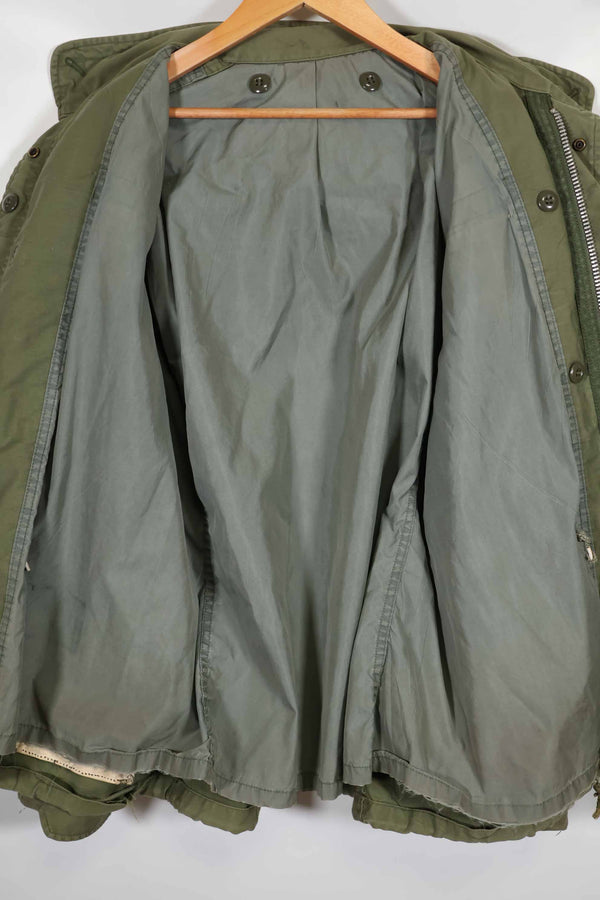 Real 1968 2nd Model M65 Field Jacket, gray liner, no tags, used.