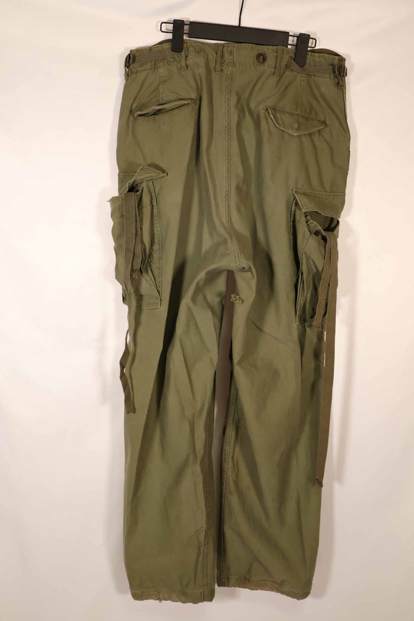 Real 1950s U.S. Army M51 Cotton Field Pants, used.