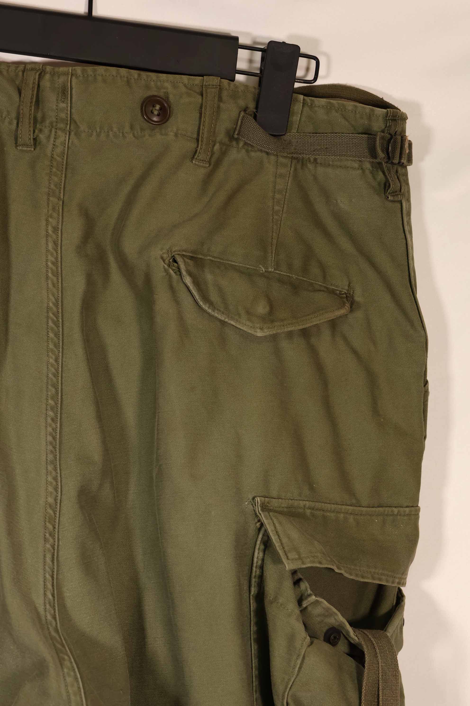 Real 1950s U.S. Army M51 Cotton Field Pants, used.