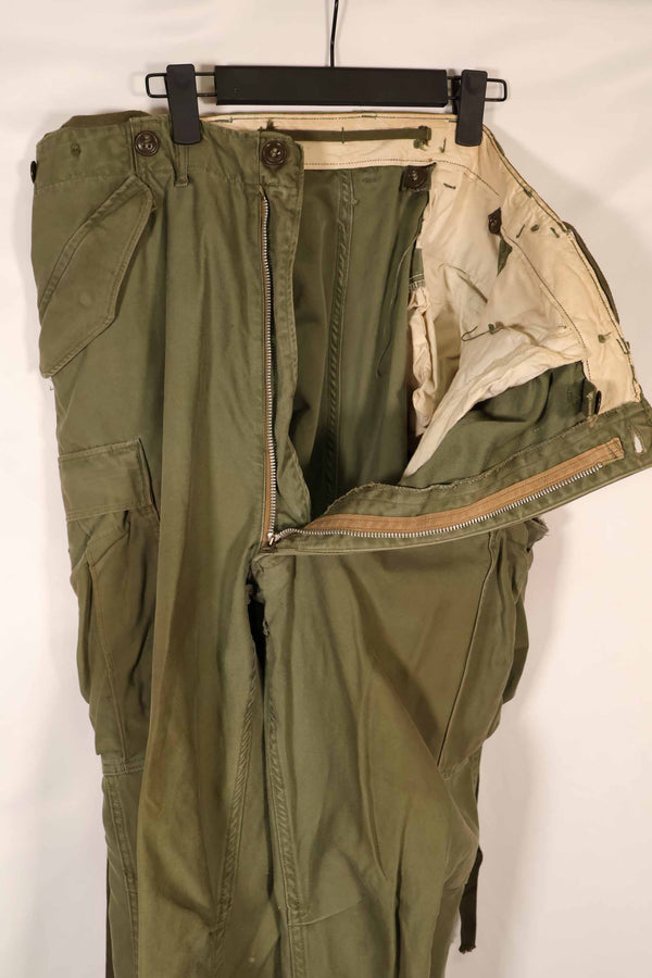 Real 1950s U.S. Army M51 Cotton Field Pants, used.