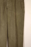 Real late 1940s - early 1950s M45 OD cotton field pants, used, strong signs of use.