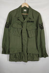 1967 3rd Model Jungle Fatigue Jacket USAF First Attachment M-R Used