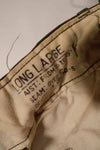 Real 1951 M51 cotton field pants, LARGE-LONG, used, faded.