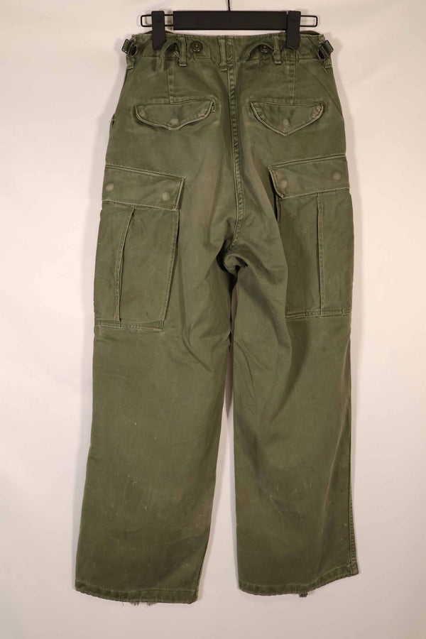 Real 1962 M51 Cotton Field Pants Regular-X-Small, faded, used.