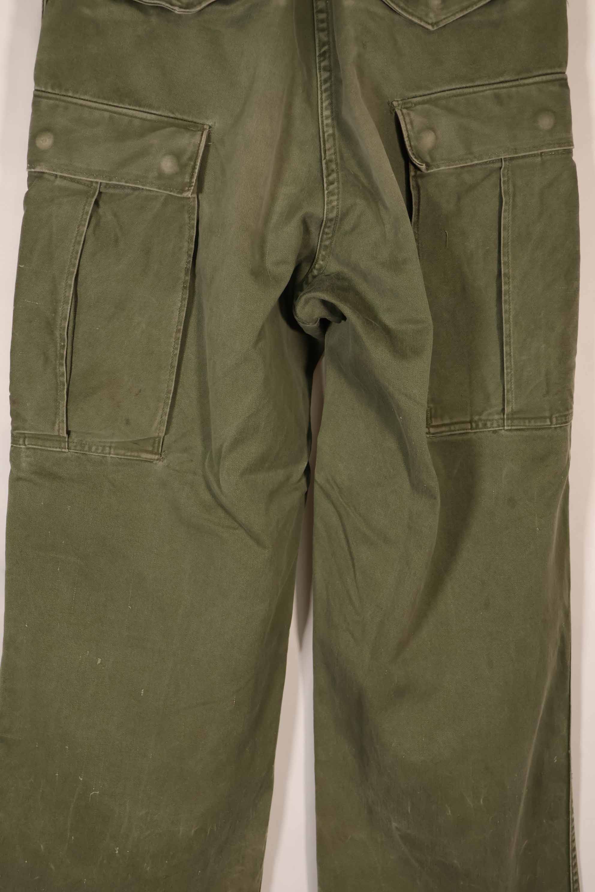 Real 1962 M51 Cotton Field Pants Regular-X-Small, faded, used.