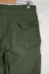 1960's lot OG-107 utility pants, baker pants, no size tag, used.