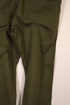 Real late 1940s-early 1950s U.S. Navy cotton pants, zipper fly, used.