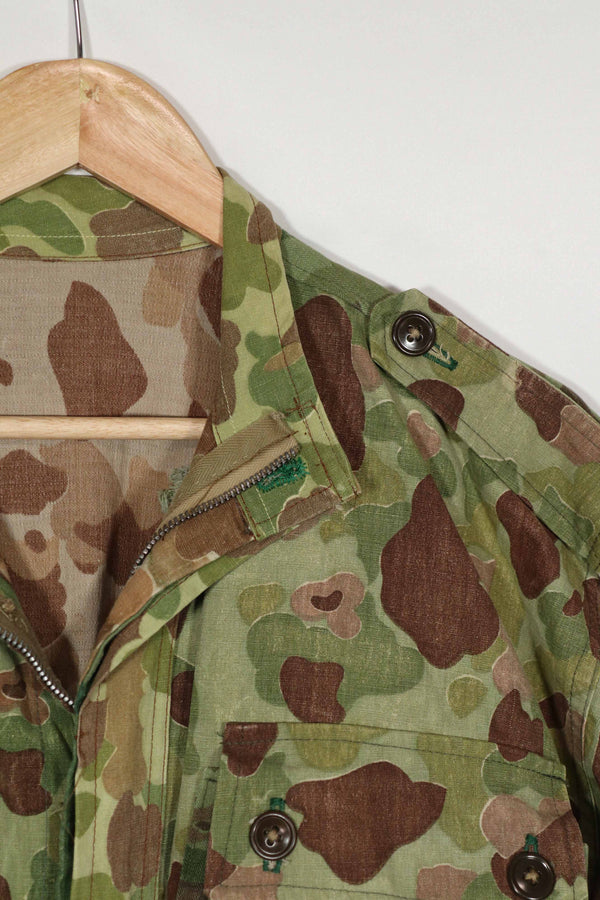 Real Fabric Frogskin Camouflage French Army Airborne Jacket Reproduction Duck Hunter Used