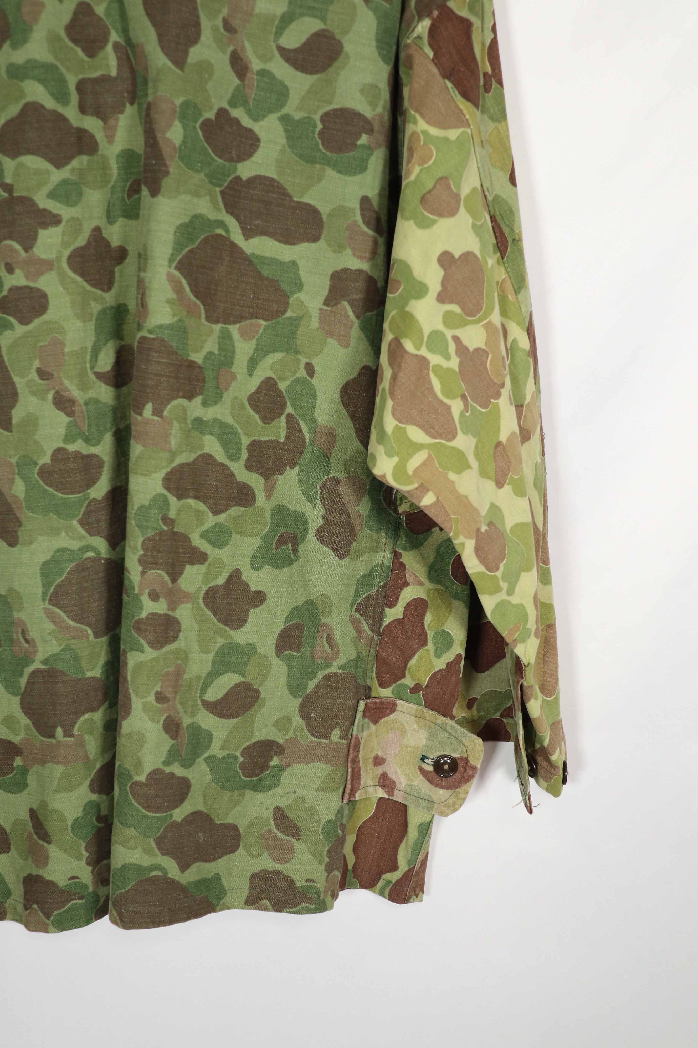 Real Fabric Frogskin Camouflage French Army Airborne Jacket Reproduction Duck Hunter Used