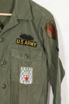 Real OG-107 Utility Shirt 16th Infantry Regiment, 1st Infantry Division Rare Used Item