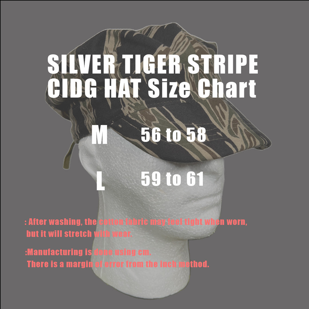 50% OFF [Delivery in early March 2024]  MILITARIA 1911 Silver Tiger Stripe CIDG Patrol Hat MADE IN JAPAN