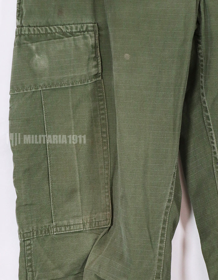 Real 1969 4th Model Jungle Fatigue S-R Pants, worn.