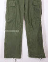 Real 1969 4th Model Jungle Fatigue pants, size X-S, used, faded.