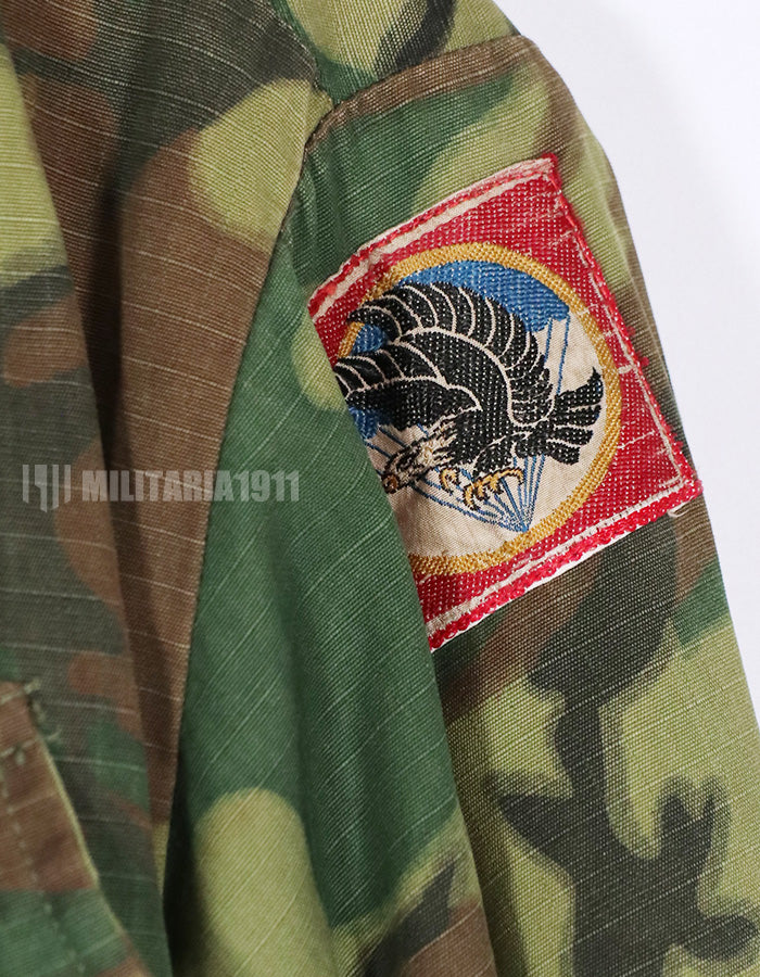 Real ARVN ERDL Field Jacket, privately procured, patch retrofitted.