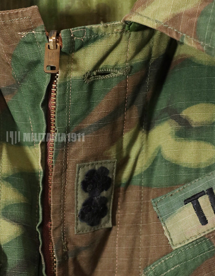 Real ARVN ERDL Field Jacket, privately procured, patch retrofitted.