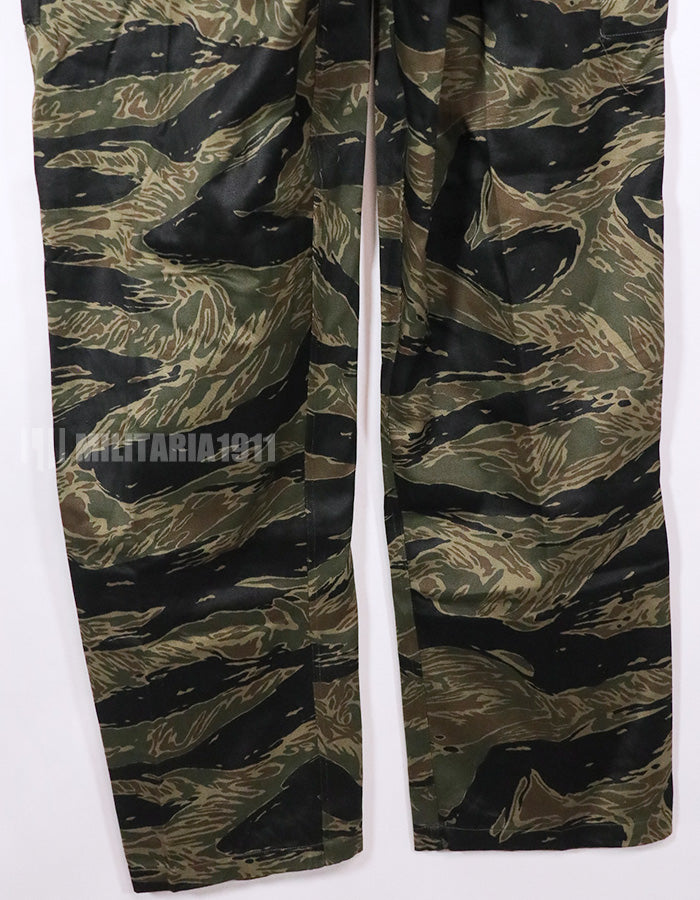 Real Silver Tiger Stripe Deadstock Pants US-M with tanning, etc.