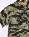 Real Early Okinawa Tiger JWD short sleeve shirt, button missing & repaired, used.