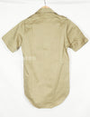 Real 1970 U.S. Army summer shirt, Khaki unused, stained.