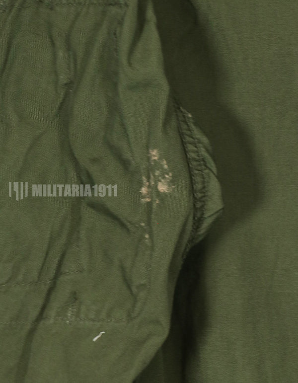 Real 2nd Model Jungle Fatigue Jacket, S-S, with patch attached afterwards, used.