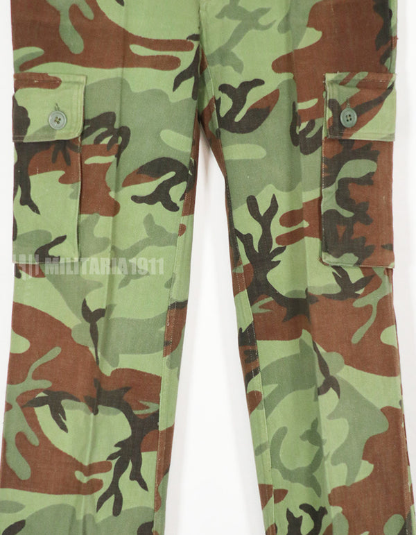 Real South Vietnam Rangers Pastel Leaf Camouflage Top and Bottom Set, Used