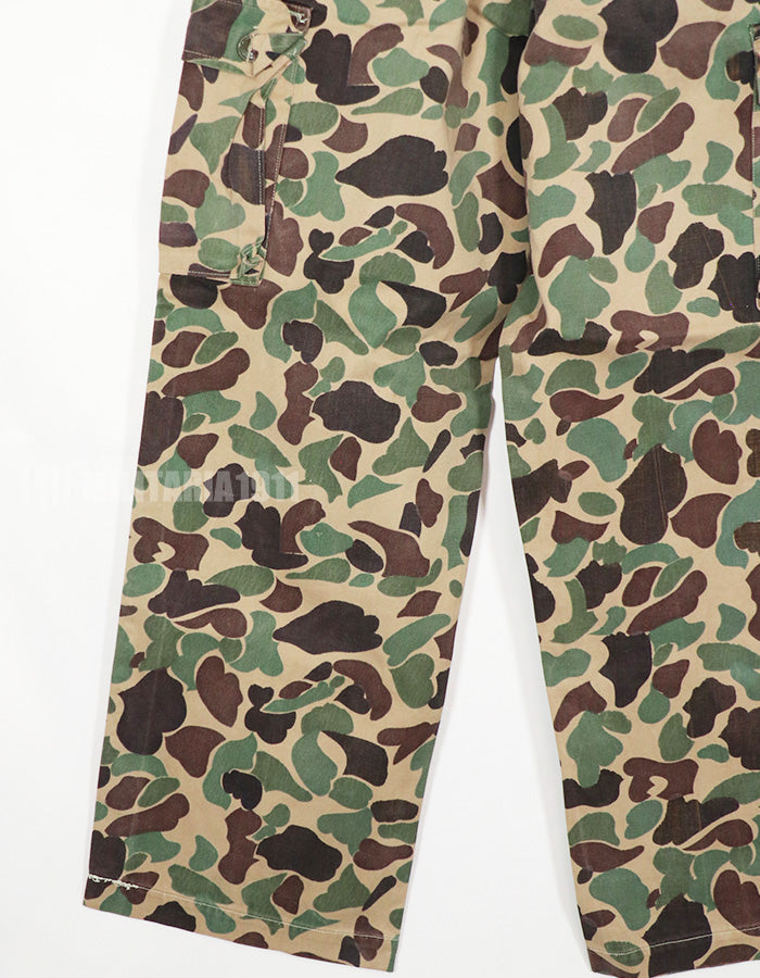 Real CIDG Beogum camouflage locally made duck hunter pants, used B