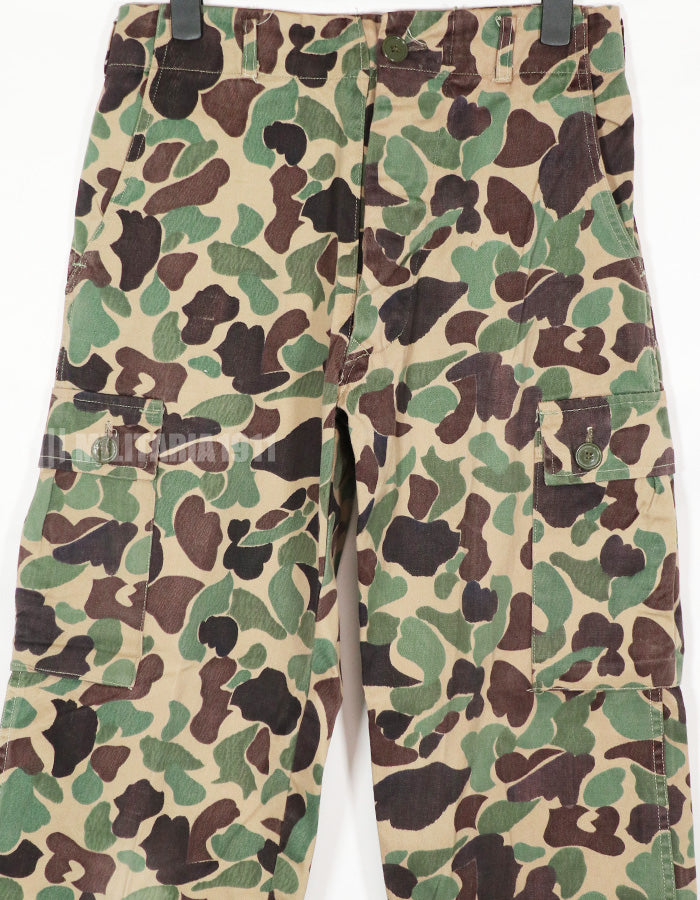 Real CIDG Beogum camouflage locally made duck hunter pants, used C