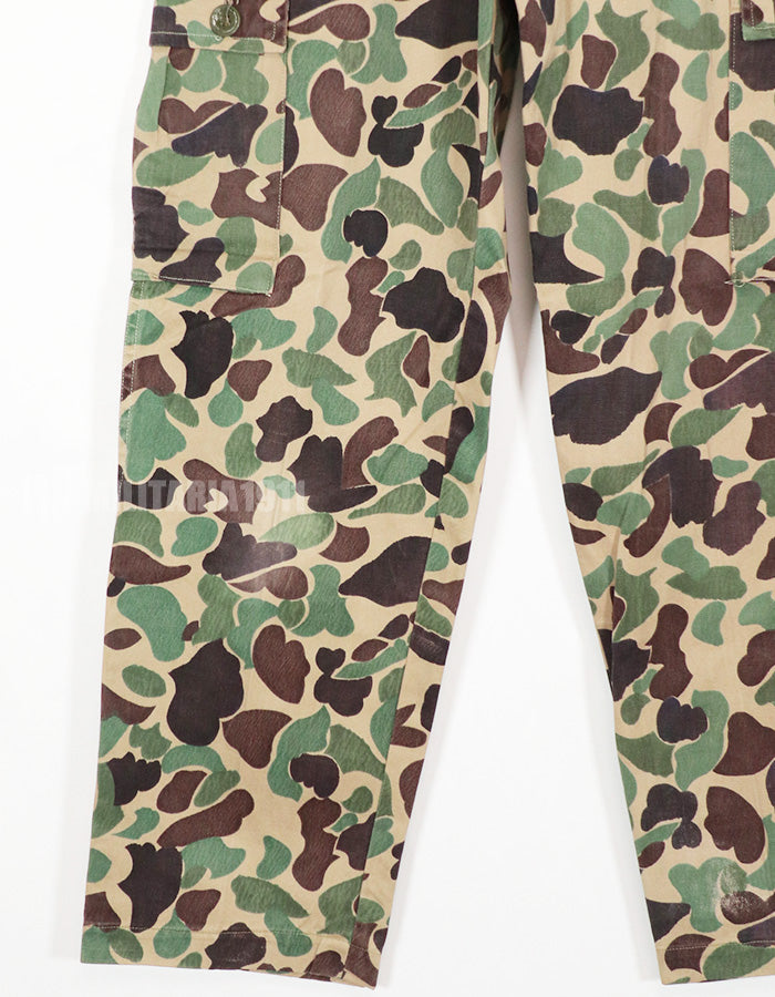 Real CIDG Beogum camouflage locally made duck hunter pants, used C