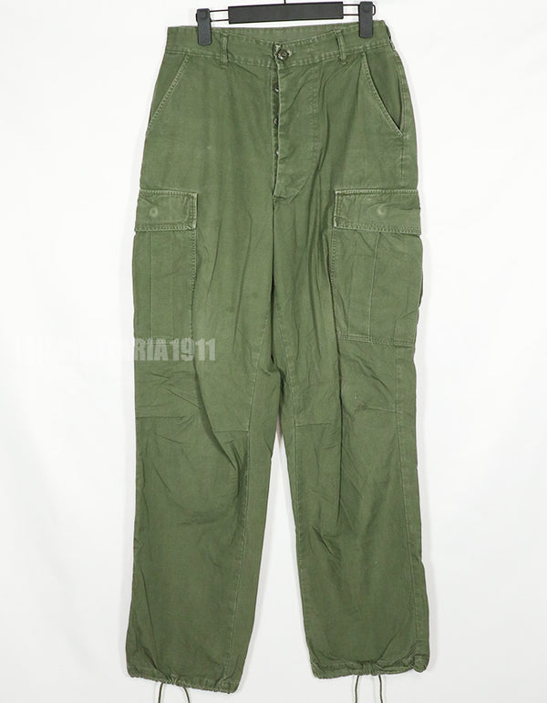 Real 1967 Poplin Jungle Fatigue pants, used, good condition.